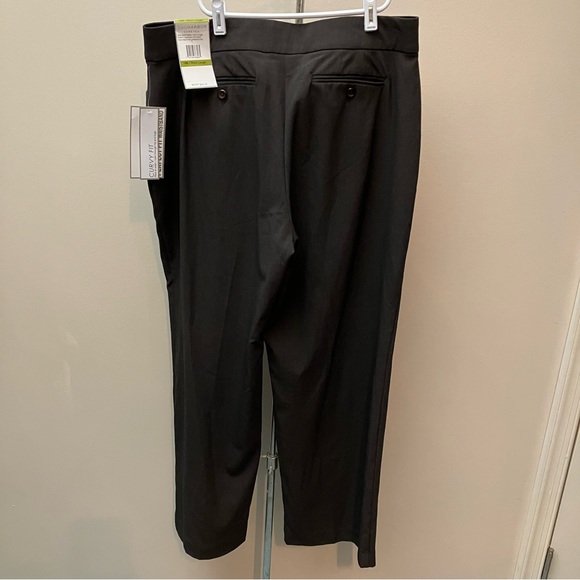 Sag Harbor Stretch NWT Curvy Perfect Fit Pant chocolate Heather 14 Short - Picture 10 of 15
